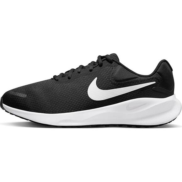 NWT Nike Men\'s Revolution 7 Running Shoe,Black/White-Extra Wide SZ 9.5 main image 5